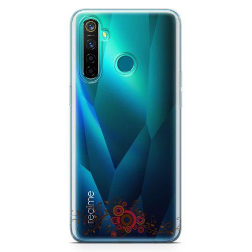 Oppo Realme 5 Pro Kılıf Asma Yaprakları Arka Kapak Koruma Desenli Full Koruyucu