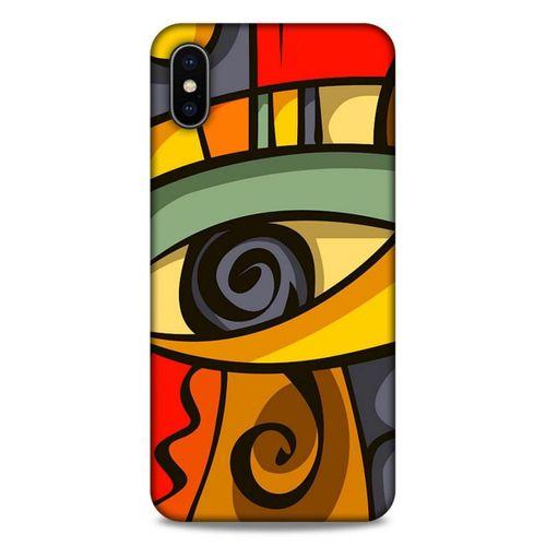 Lopard Apple iPhone XS Max Uyumlu Kılıf Soyut Sanat (7) Baskılı Telefon Kılıfı