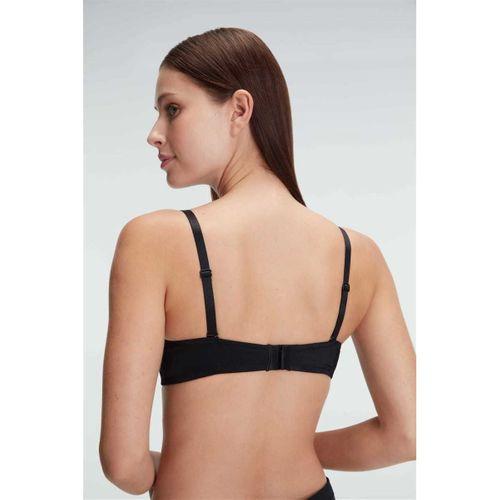 Kadın Balenli Destekli Dolgulu Askıları Çıkabilen Günlük Klasik T-shirt Sütyeni