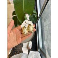 Taşlı Küpe - Krem