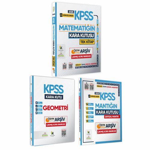 2025 KPSS Kara Kutu Matematik TEK KİTAP ALTIN SET 3lü ÖSYM Çıkmış Soru Konu Özetli PDF/Video Çözümlü