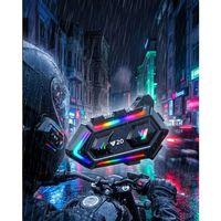 Bluetooth 5.3 Motosiklet Kask Intercom Kulaklık 1000 Metre Ipx6 Su Geçirmez