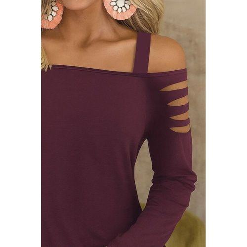 Kadın Uzun Lazer Kesik Detaylı Askılı Viskon Iki Iplik Bluz