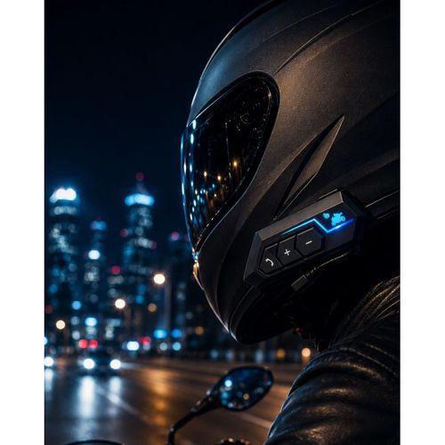 Bluetooth Motosiklet Kask Kulaklığı Mikrofonlu Kablosuz Sürüş Intercomu