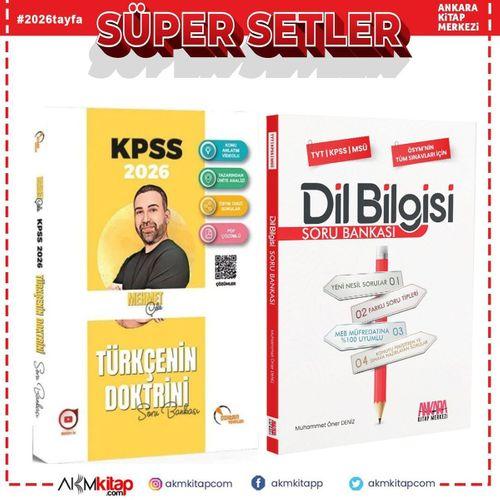 Doktrin Yayınları 2026 KPSS Türkçenin Doktrini ve AKM Dil Bilgisi Soru Bankası Seti 2 Kitap