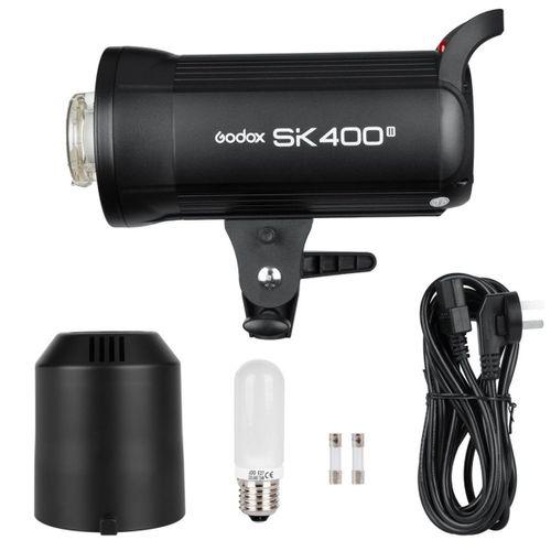 Godox SK400 3'lü Paraflaş Set + Seyyar Fon Perde 3x3 Metre