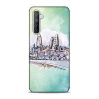 Realme XT Uyumlu Kılıf Azarbaijan (2) Kabı Baki Silüet