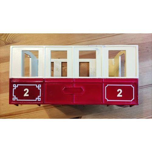 LGB 2 Akslı Yolcu Vagonu Kabartmalı Bordürler 3D Baskı