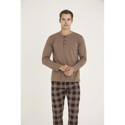 9221 Erkek Midi Yaka Pijama Takım