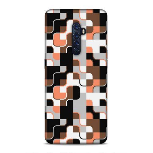 Oppo Reno 2 Uyumlu Kılıf Insomnia (47) Crystal Flex Kılıf Siyah Portakal