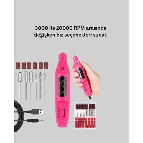 Usb Şarjlı Çok Fonksiyonlu Tırnak Bakım Cihazı