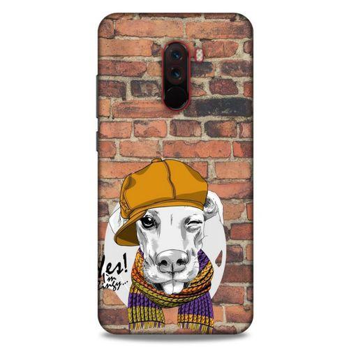 Animax Şapkalı Köpek Xiaomi Pocophone F1 Kılıf Desenli Silikon