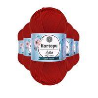 5 Adet Lotus Bikini Büstiyer Bluz Örgü İpi  K101 Nar Çiçeği