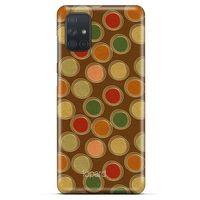 Samsung Galaxy M51 Kılıf Pastel Renkler (43) Thin Fit Kılıf Kahve Yeşil