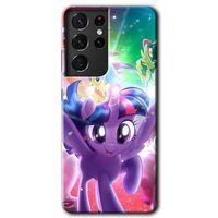 Potkal Hediye Fabrikası Samsung Galaxy S21 Ultra Kılıf HD Desen Baskılı Arka Kapak - Pony