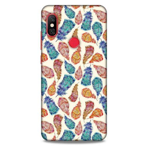Xiaomi Mi A2 Lite Kılıf Desenli Özel Seri Tüyler (36) Glitter Kılıf