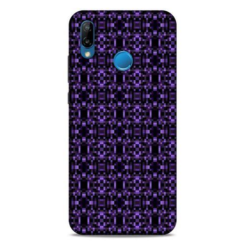 Lopard Huawei P20 Lite Uyumlu Kılıf PiXel (22) Tam Koruma Kılıfı Mor