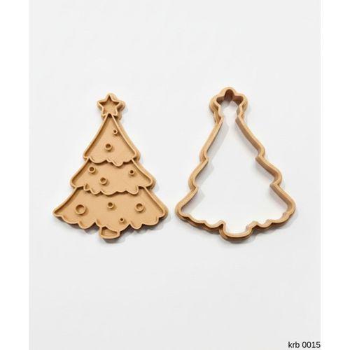 Noel Agaci Christmas Tree Sekillendirici Kalip Kurabiye Hamur Kesici Oyun ve Seker Hamuru Seti