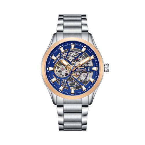 Slazenger SL.09.2411.1.03 Otomatik Çelik Gri Lacivert Kadran 44 mm Erkek Kol Saati