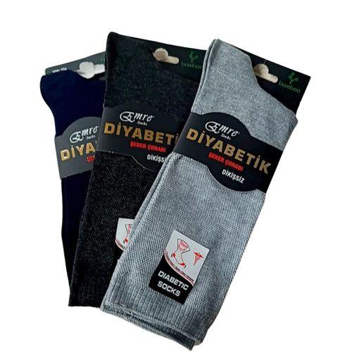 Emre Erkek  Diyabetik Bambu Çorap 6 Adet
