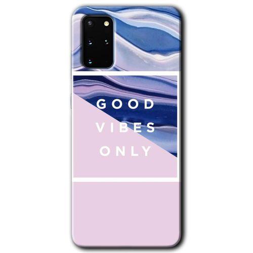 Galaxy S20 Plus Kılıf HD Desen Baskılı Arka Kapak - Good Vibes + Kırılmaz Cam