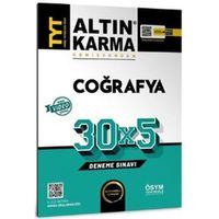 TYT Coğrafya 30 x 5 Deneme Altın Karma Yayınları