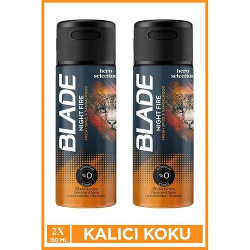 2 Adet Blade Hero Selection Serisi Night Fire Erkek Deodorant 150 Ml
