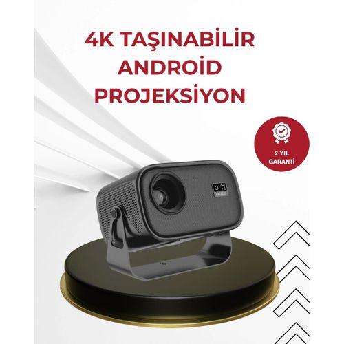 Wifi 6 Ve Bluetooth 5 Bağlantılı Taşınabilir Projeksiyon Makinesi