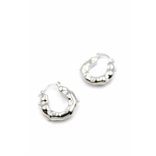 İnci Halka Küpe - Gümüş