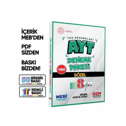 YKS-AYT MEBİ Güncel SÖZEL 8li Seri Deneme Fasikül Paketi (A4 Boyut Renkli) BASKI ÜCRETİ