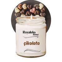 Doğal Özel Seri Kokulu Dekoratif Kavanoz Mum 210 cc - Çikolata - RYL