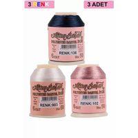 3 Adet Altınbaşak Oya ve Dantel İpi 20 gr - Royaleks - No: 903 - 102 - 136