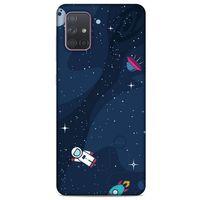 Samsung Galaxy A71 Uyumlu Kılıf Mavi Delisi (23) Ultra Koruma Kılıfı Nasa