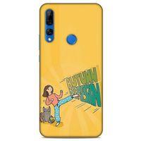 Huawei Y9 Prime 2019 Kılıf Depresyon (44) Tough Armor Kılıf Mor Kahve