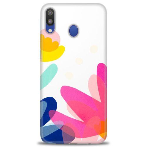 Samsung Galaxy A10S Kılıf HD Baskılı Kılıf - Çiçekk + Tam Ekran Koruyucu