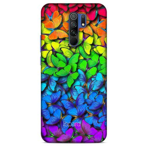 Xiaomi Redmi 9 Kılıf Kelebek Etkisi (4) Koruma Kılıfı Yeşil Kırmızı