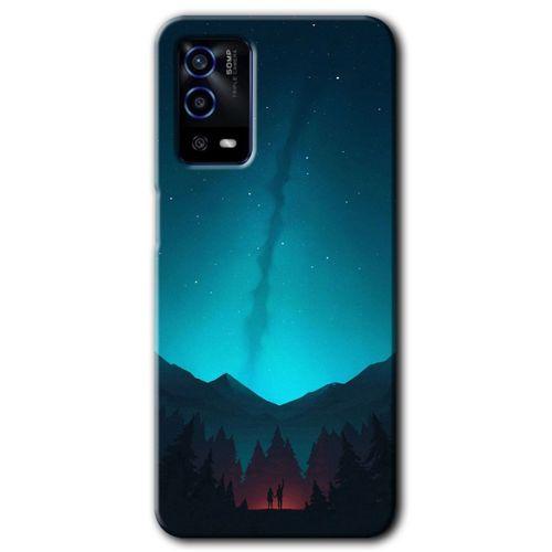 OPPO Oppo A55 Kılıf HD Desen Baskılı Arka Kapak - Night Fores Mount