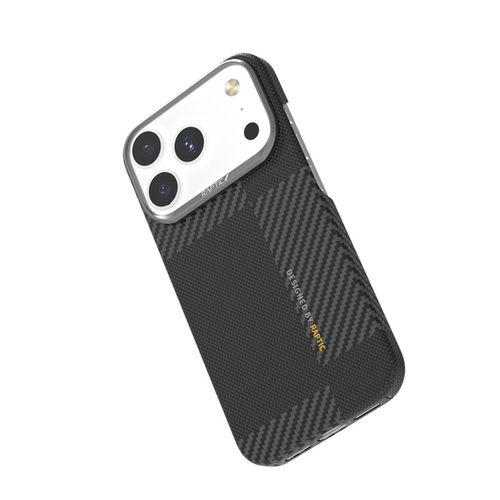 Apple iPhone 17 Pro Kılıf M-safe Şarj Özellikli 600D Metal Kamera Çerçeveli Raptic Aramid Fiber Geotik Serisi Kapak