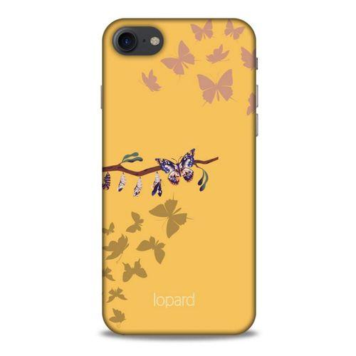 Apple Iphone 7 Kılıf Kelebek Etkisi (46) Core Armor Kılıf Yeşil Sarı