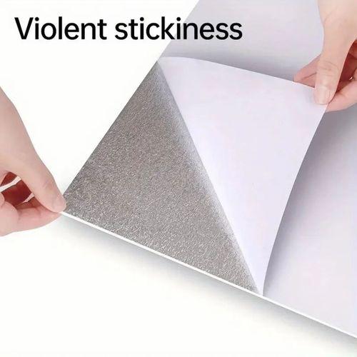 Beyaz Mermer Desenli Alüminyum Plastik Duvar Sticker (30*30)