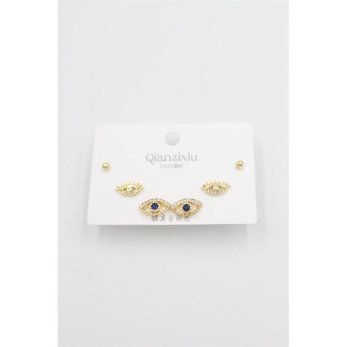 Çoklu Set Küpe - Altın