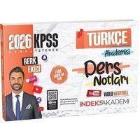 2026 KPSS Türkçe Akademisi Video Ders Notları İndeks Akademi