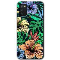 Potkal Hediye Fabrikası Samsung Galaxy A02s Kılıf HD Desen Baskılı Arka Kapak - Hibiscus Flowers