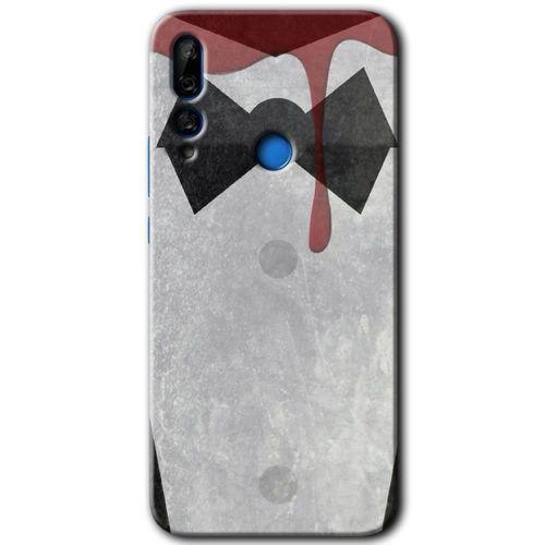 MRCİLETİSİM Huawei Y9 Prime 2019 Kılıf Baskılı Kapak - Gentleman Blood + 5D Tam Kaplayan Cam