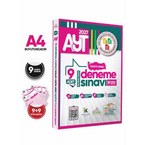2027 AYT Türkiye Geneli Kurumsal 9lu Paket Deneme Sınavı Dijital Cevaplı