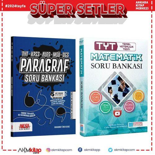 Evrensel TYT Matematik ve AKM Paragraf Soru Bankası Seti 2 Kitap