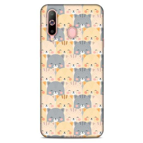 Lopard Samsung Galaxy A60 Uyumlu Kılıf Kediler (23) Ultra Koruma Kılıfı Gülen Kedi