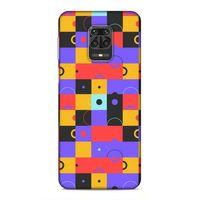 Xiaomi Redmi Note 9 Pro Uyumlu Kılıf Insomnia (37) Silicone Cover Mor Sarı