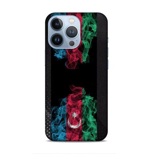 Apple iPhone 13 Pro Uyumlu Kılıf Azarbaijan (5) Koruma Kabı Azeri Bayrak İllustre