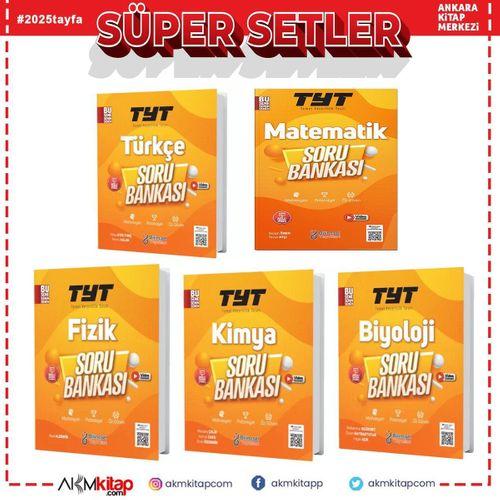 Bilinçsel Yayınları TYT Türkçe Matematik Fizik Kimya ve Biyoloji Soru Bankası Seti 5 Kitap